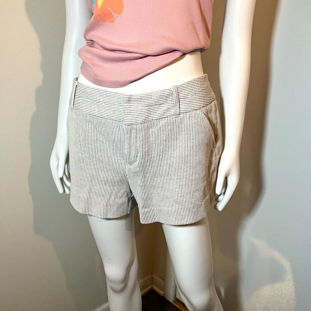 Daisy Fuentes Striped Shorts 10 Nautical Coastal Preppy New England Beach Retro